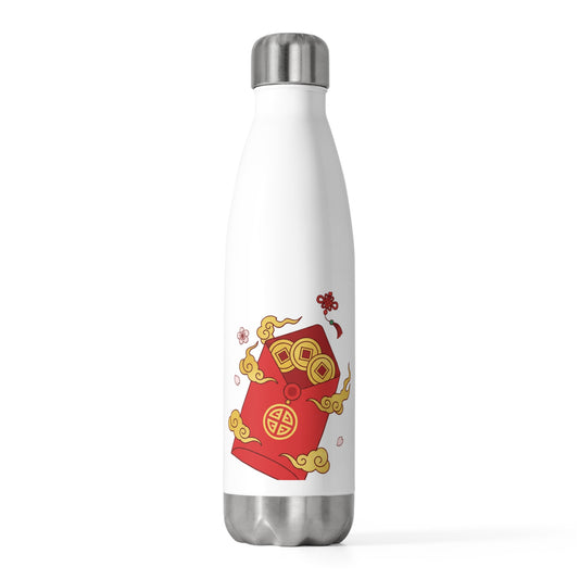Red Envelope Horse Emblem | 20oz Insulated Stainless Steel Tumbler | Lunar New Year 2026 Gift for Family & Friends | Gold Foil Red