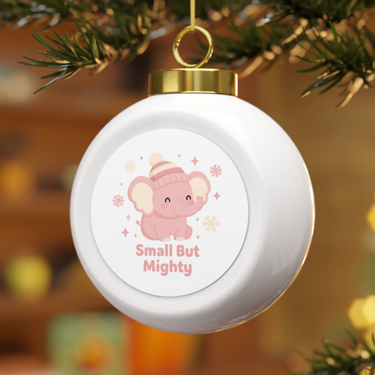 Ceramic Christmas Ball Ornament — Small But Mighty