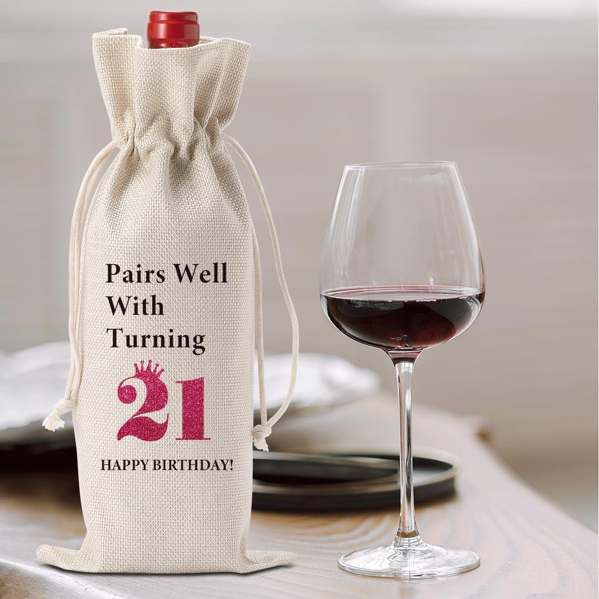 Funny 50Th Birthday Gifts for Her Women Men 50 Year Old Gifts for Women Wine Bag Happy Anniversary 50Th Birthday Party Supplies Decorations Wine Bags for Mom Dad Grandma Coworker