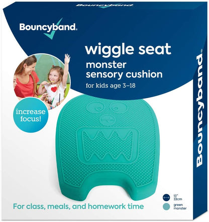 Shaped Wiggle Seats by Bouncyband – Red Flower, 13”X13”X2.2”– Inflatable Sensory Cushion for Kids, Improves Student Productivity and Focus, Comes with Easy-Inflation Pump to Customize Firmness