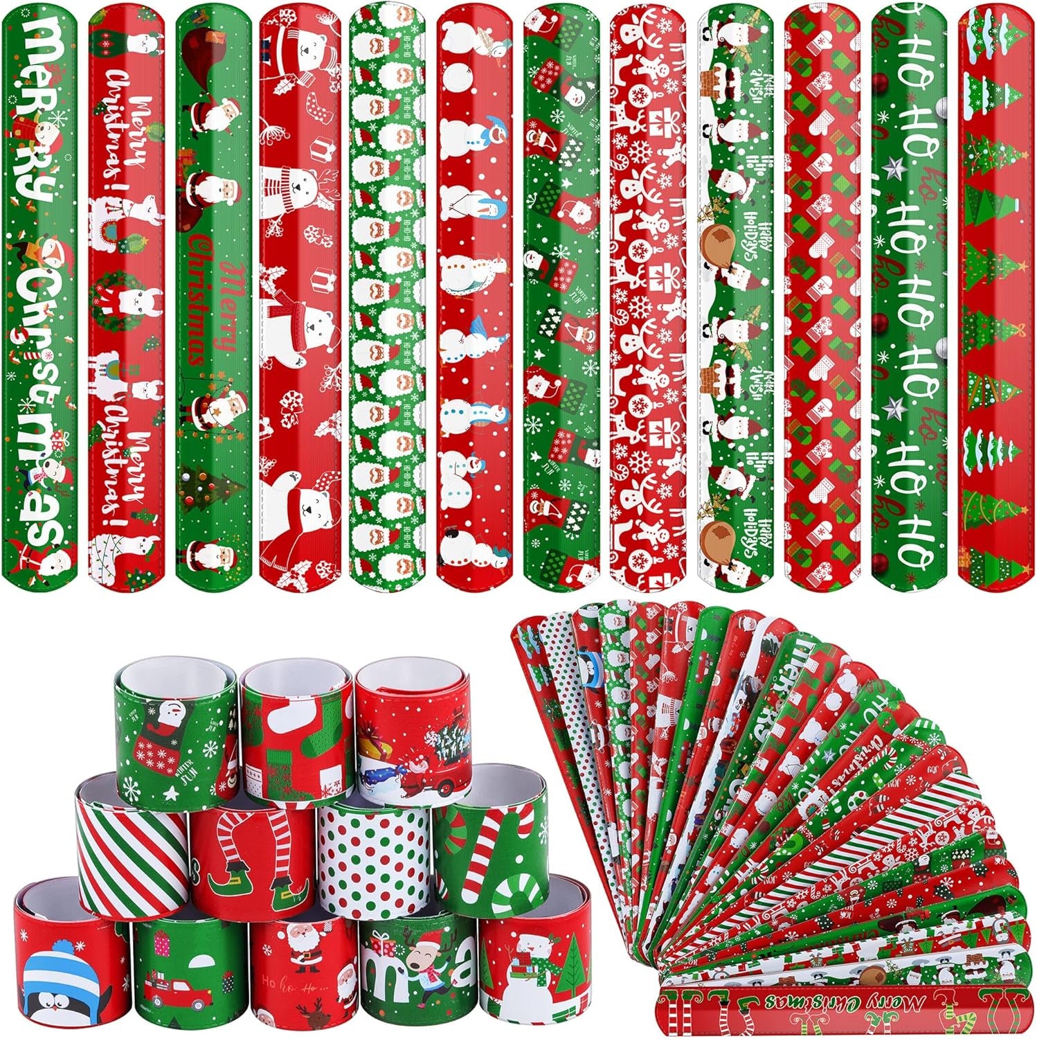 48 Pieces Snap Bracelets Wristbands with Baseball Elements Sport Slap Bracelets for Baseball Party Favors Classroom Prizes Birthday Gifts, Baseball Theme