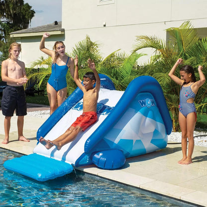 Cascade Pool Slide, Inflatable Slide with Sprinkler