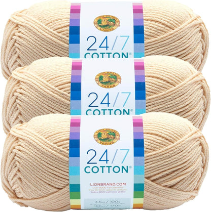 (1 Skein) 24/7 Cotton® Yarn, White