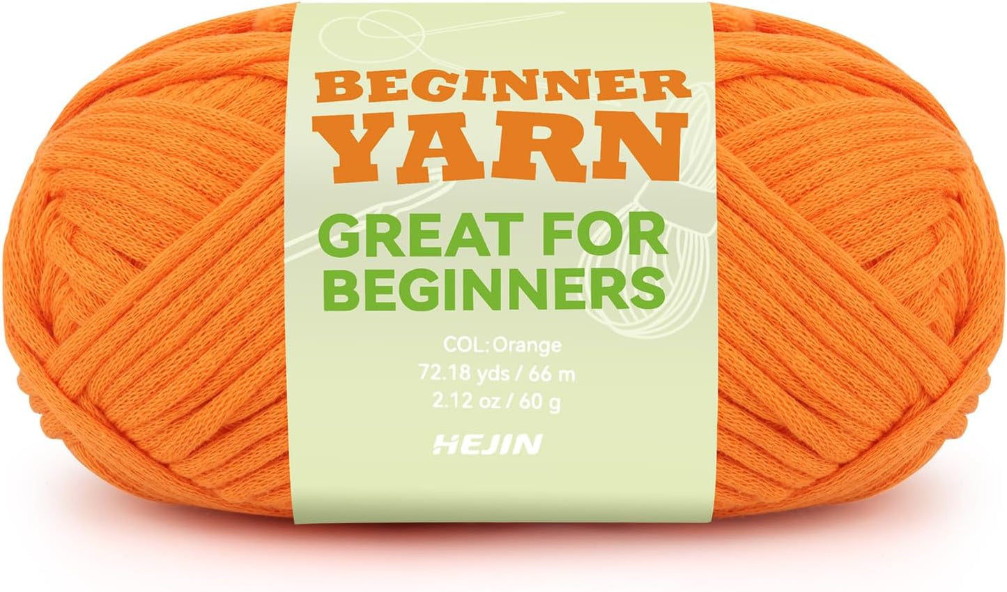 60G Black Yarn for Crocheting and Knitting;66M (72Yds) Cotton Yarn for Beginners with Easy-To-See Stitches;Worsted-Weight Medium #4;Cotton-Nylon Blend Yarn for Beginners Crochet Kit Making