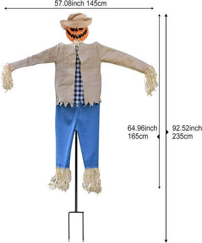 7.5 Feet Pumpkin Scarecrow