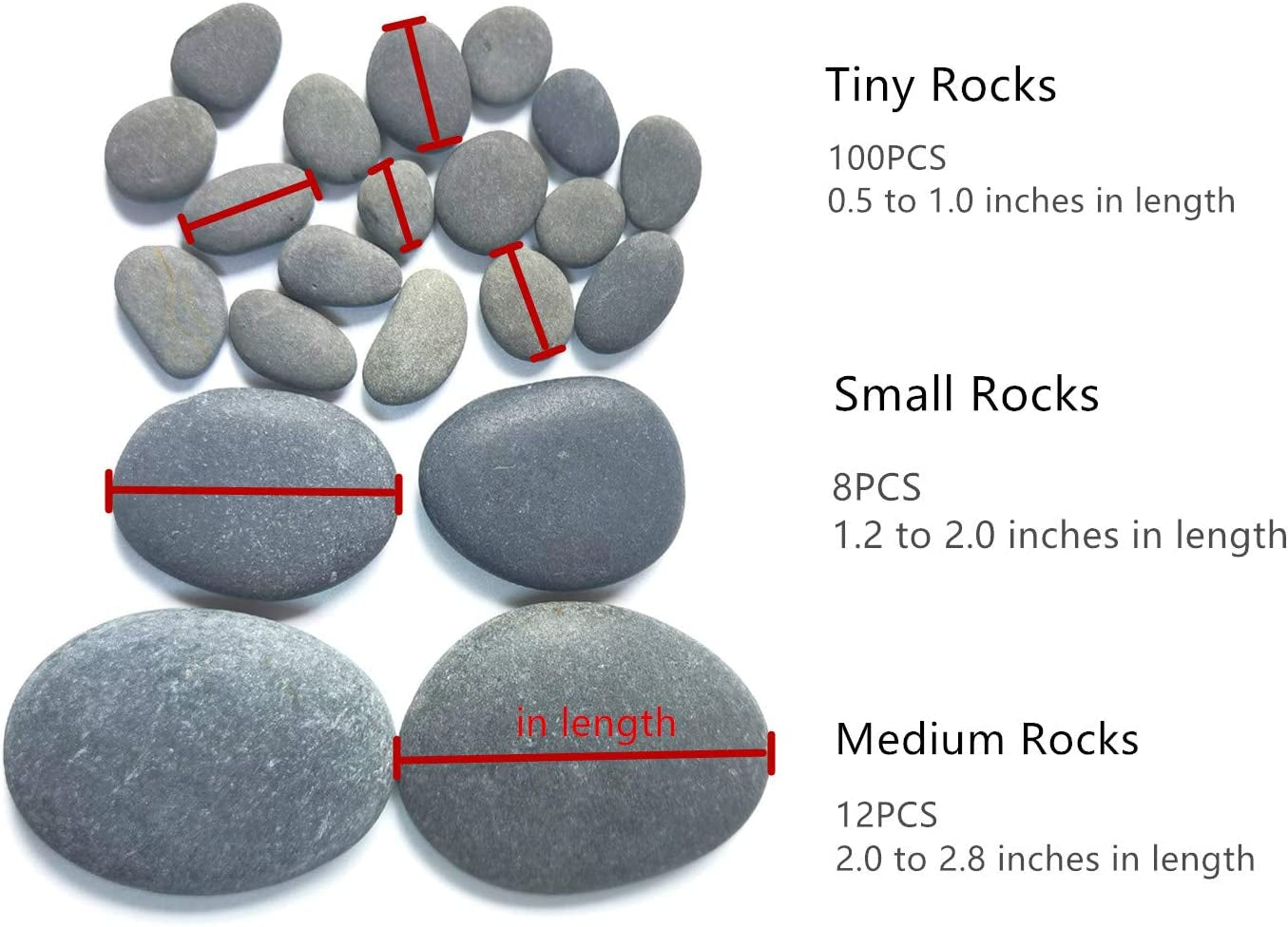 120PCS Painting Rocks, DIY Rocks Flat & Smooth Kindness Rocks for Arts, Crafts, Decoration, Medium/Small/Tiny Rocks for Painting,Hand Picked for Painting Rocks…