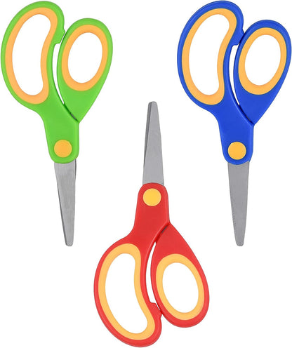 Scissors for School Kids Student, Kids Scissors 36 Count Bulk Set Teacher Pack(Rounded-Tip, Blunt), 7 Inch