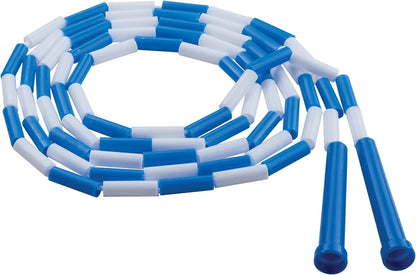 Classic Plastic Segmented Beaded Jump Ropes - Phys. Ed, Gym, Fitness and Recreational Use, in a Variety of Lengths for Kids to Adults