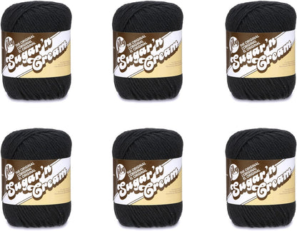 Sugar 'N Cream the Original Solid Yarn, 2.5Oz, Medium 4 Gauge, 100% Cotton - Ecru - Machine Wash & Dry