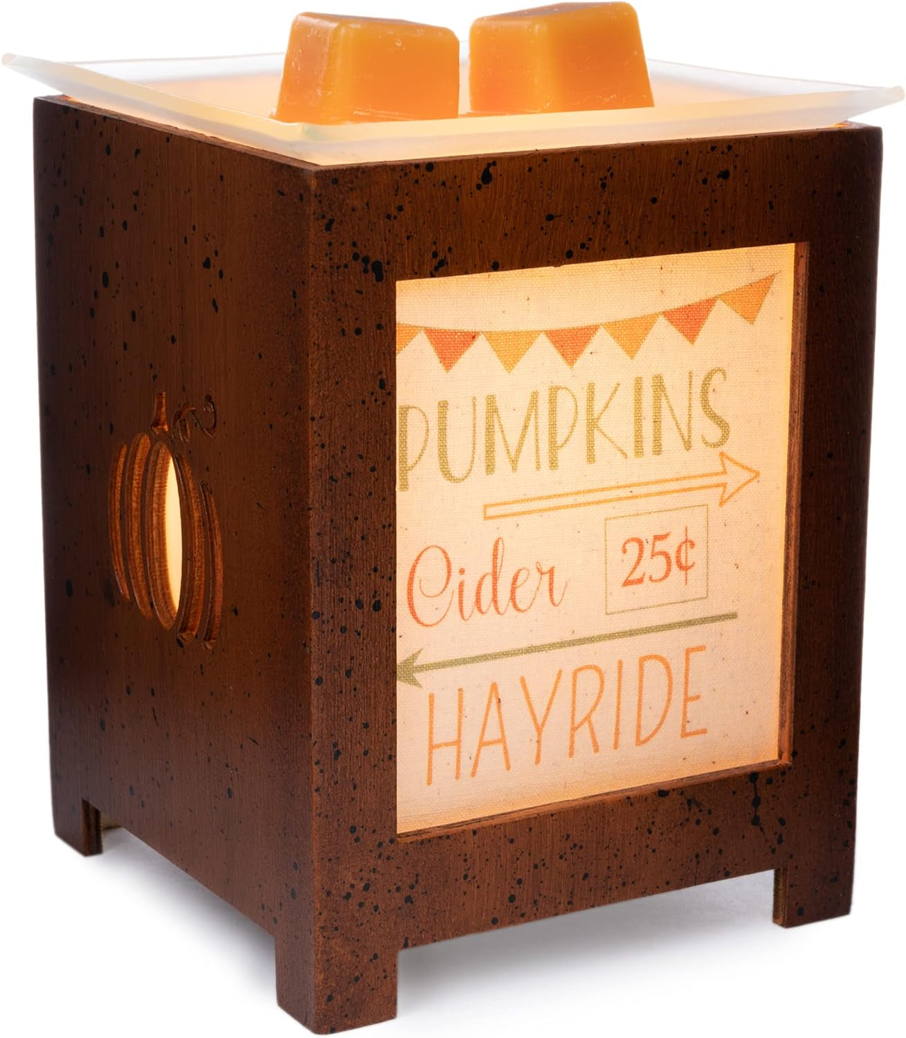 Autumn Collection - Scented Wax Warmer - Thankful Season Wax Cube Melter & Burner - Electric Fall Fragrance Home Air Freshener Thanksgiving Gift Pumpkin Cider