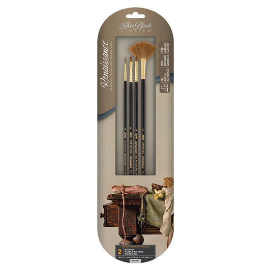 Renaissance® 4-Piece LH Brush Set, Size 4