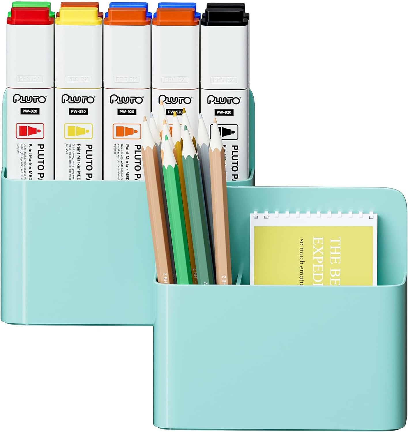 Magnetic Dry Erase Marker Holder,Pen and Eraser Holder for Whiteboard，Magnet Pencil Cup Utility Storage Organizer for Office, Refrigerator, Locker and Metal Cabinets (2 Pack)