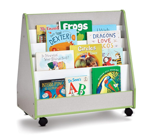 Rainbow Accents 3507JCWW130 Double Sided Pick-A-Book Stand - Mobile - Key Lime Green