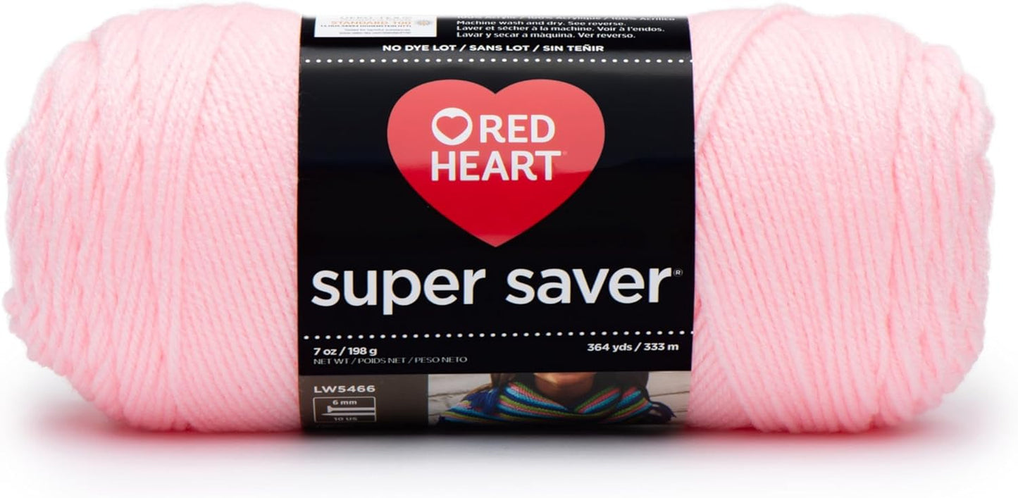 Super Saver White Yarn - 3 Pack of 198G/7Oz - Acrylic - 4 Medium (Worsted) - 364 Yards - Knitting/Crochet