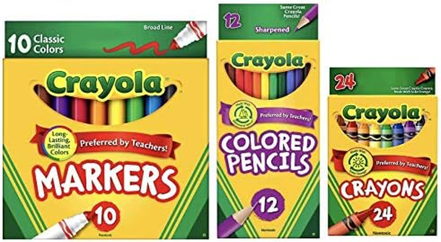 Mega Back to School Supply Kit Bundle - over 90+ Items for All Grades - Wide Ruled