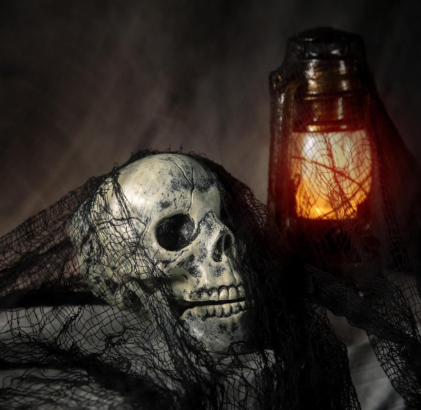 300 X 30 Inch Halloween Spooky Cloth - White Large Size Halloween Scary Creepy Cloth - Windows Doorways Cover Gauze for Halloween Party Haunted House Decorations