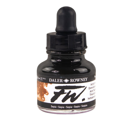 FW Acrylic Ink, Sepia, 29.5ml, 1 Count