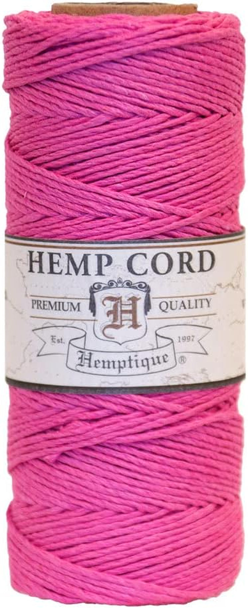 100% Hemp Cord Spool - 62.5 Meter Hemp String - Made with Love - No. 20 ~ 1Mm Cord Thread for Jewelry Making, Macrame, Scrapbooking, DIY, & More - White