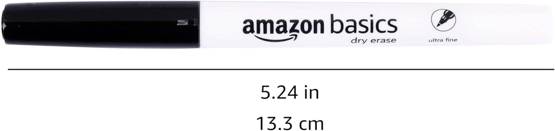 Low Odor Ultra Fine Tip Dry Erase Whiteboard Markers, 12 Pack, Black