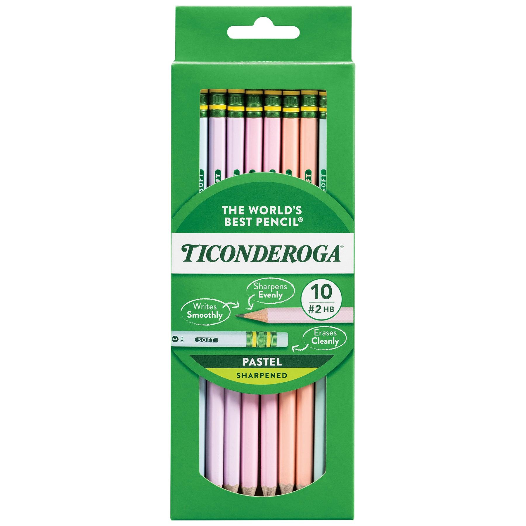#2 Pastel Pencils, 5 Assorted Colors, 10 Per Pack, 6 Packs - Loomini