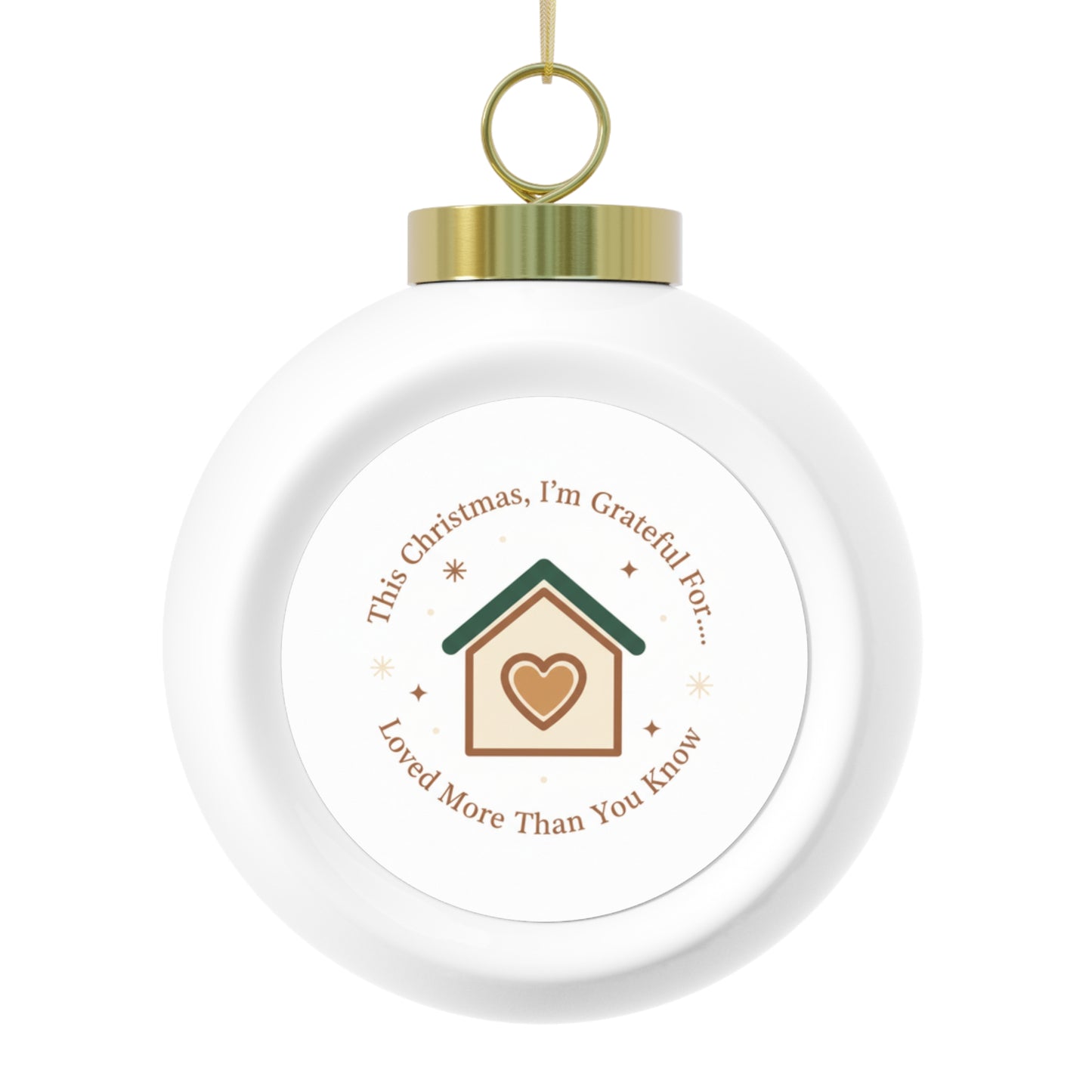 Ceramic Christmas Ornament - Loved More Than You Know