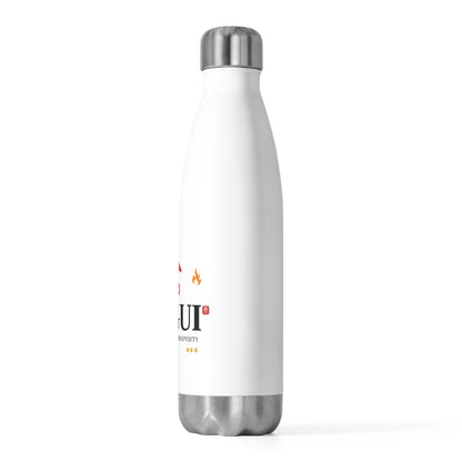Fu Gui Woodblock Greeting | 20oz Insulated Stainless Steel Tumbler Bottle | Lunar New Year Family & Teacher Gift | Red Gold Festive