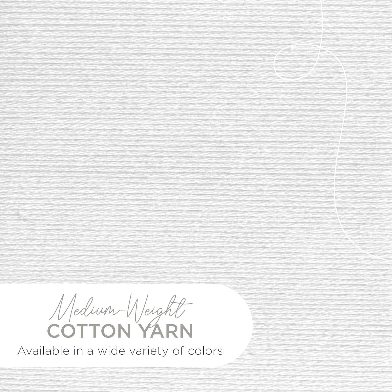 (1 Skein) 24/7 Cotton® Yarn, White