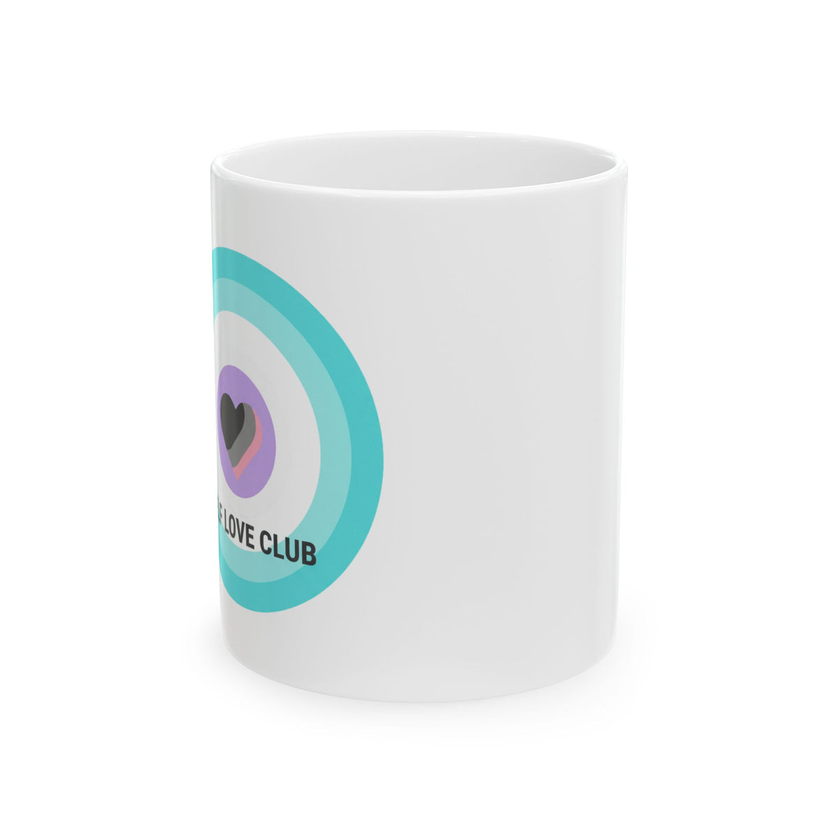 Gradient Aura Valentine Mesh | 11oz Ceramic Coffee Mug for Cozy Sips | Galentine’s & Self-Love Gift | Y2K Aesthetic