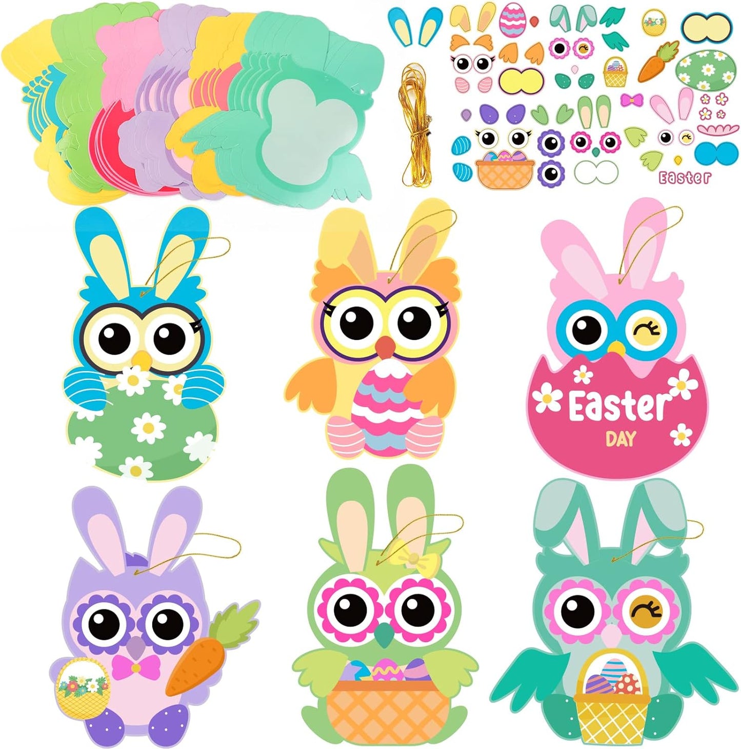 30 PCS First Day of School Craft Kits for Preschool Kids, Colorful Owl DIY Craft Back to School Crafts Bulk Owls Themed Bulletin Board Classroom Game Activities Party Favors