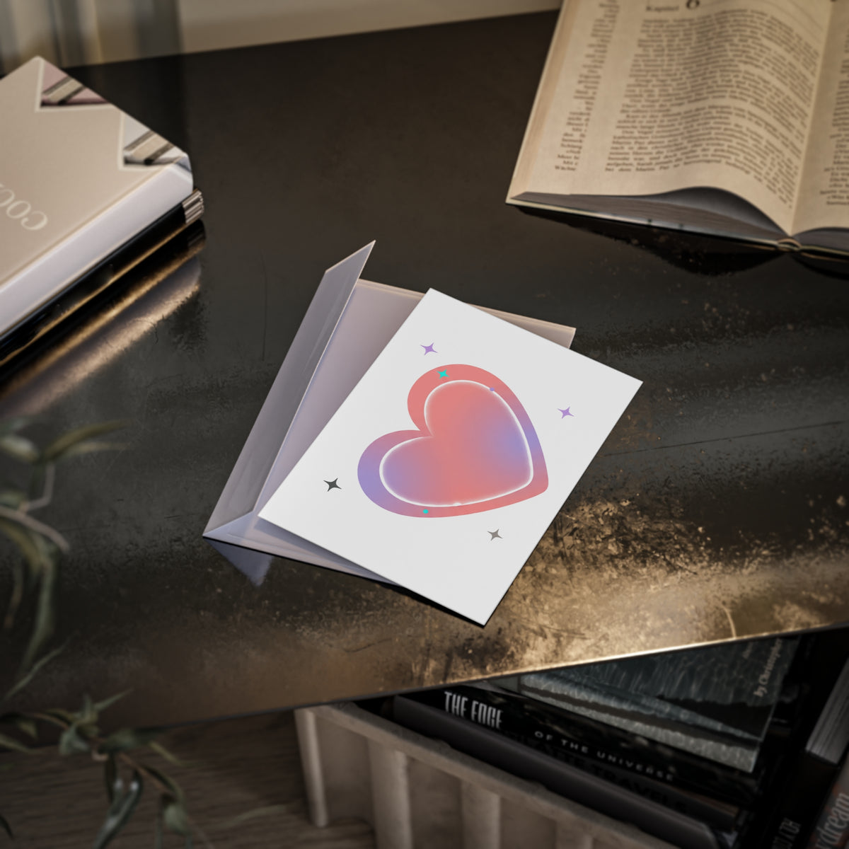 Gradient Blob Heart | Valentine & Holiday Greeting Card Set | Galentine, Lover, Friend, Family | Y2K Aesthetic
