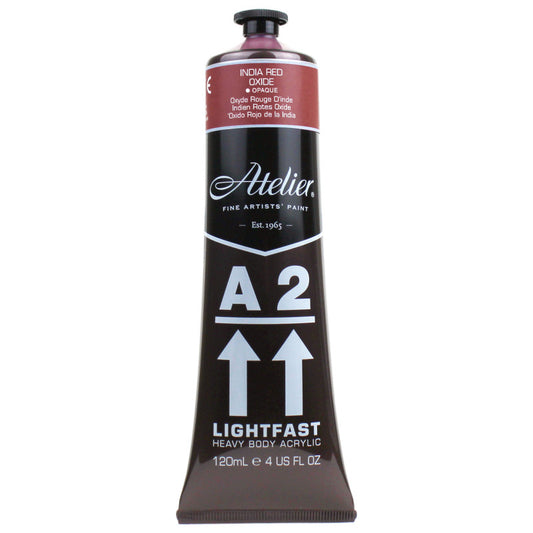 A2 Heavy Body Lightfast Artist Acrylic, 4 oz., India Red Oxide