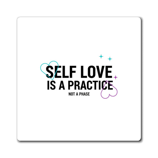 Self Love Gradient Affirmation | Aesthetic Sublimation Magnet Set | Galentine’s & Teen Dorm Gift | Y2K Gen Z Vibes