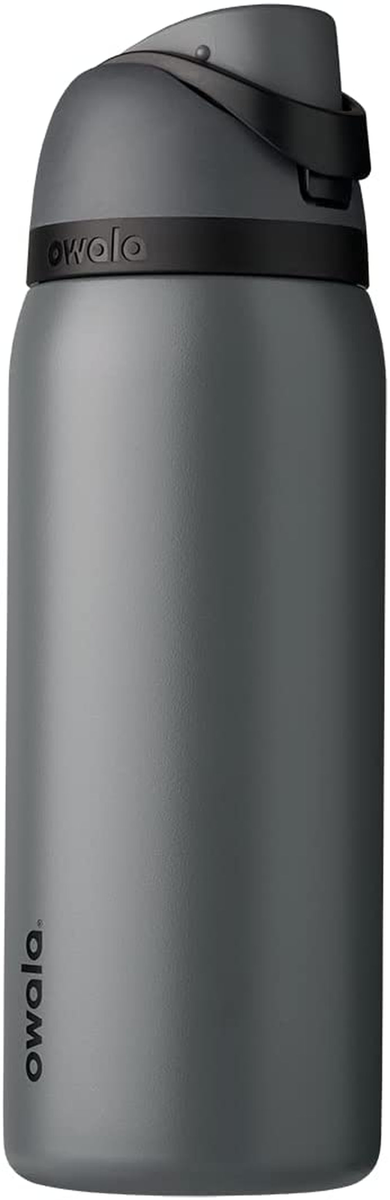 Freesip Insulated Stainless Steel Water Bottle with Straw for Sports and Travel, Bpa-Free, 24-Oz, Orchid/Orange (Tropical)