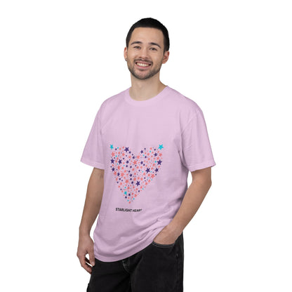 Star Cluster Heart Graphic | Garment-Dyed Unisex Tee, Soft Cotton | Valentine & Galentine Gift for Lover, Friend | Y2K Aesthetic