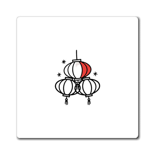 Magnets, Red Lantern Cluster, Family Gift, Collector Item