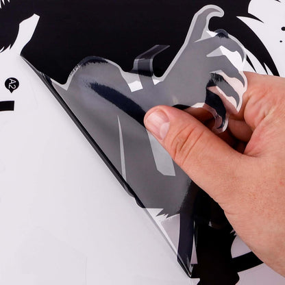 9 Sheets Halloween Decorative Window Stickers, Spooky Monster Window Sticker Halloween Horror Window Decals Scary Halloween Window Clings for DIY Door Home Party Decor (Style 1)