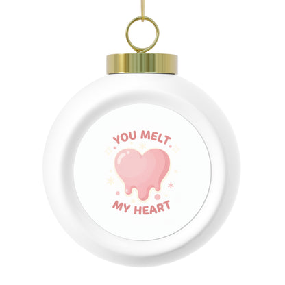 Christmas Ornament - You Melt My Heart Heartwarming Holiday Design