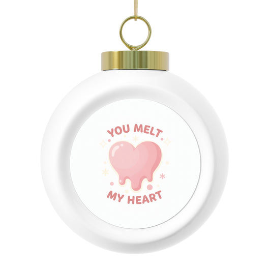 Christmas Ornament - You Melt My Heart Heartwarming Holiday Design