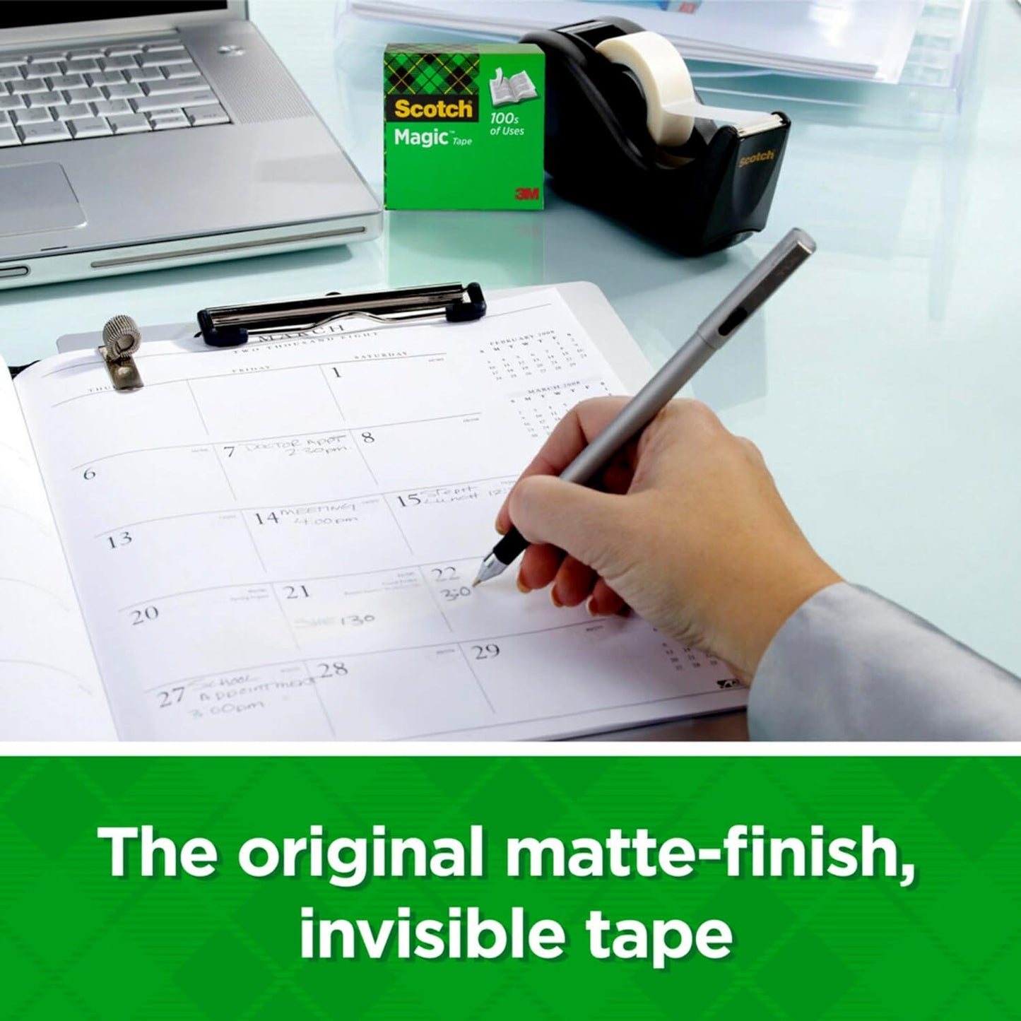 Magic Tape, 6 Rolls with Dispenser, Numerous Applications, Invisible, Engineered for Repairing, 3/4 X 1000 Inches, Boxed (810K6C38)