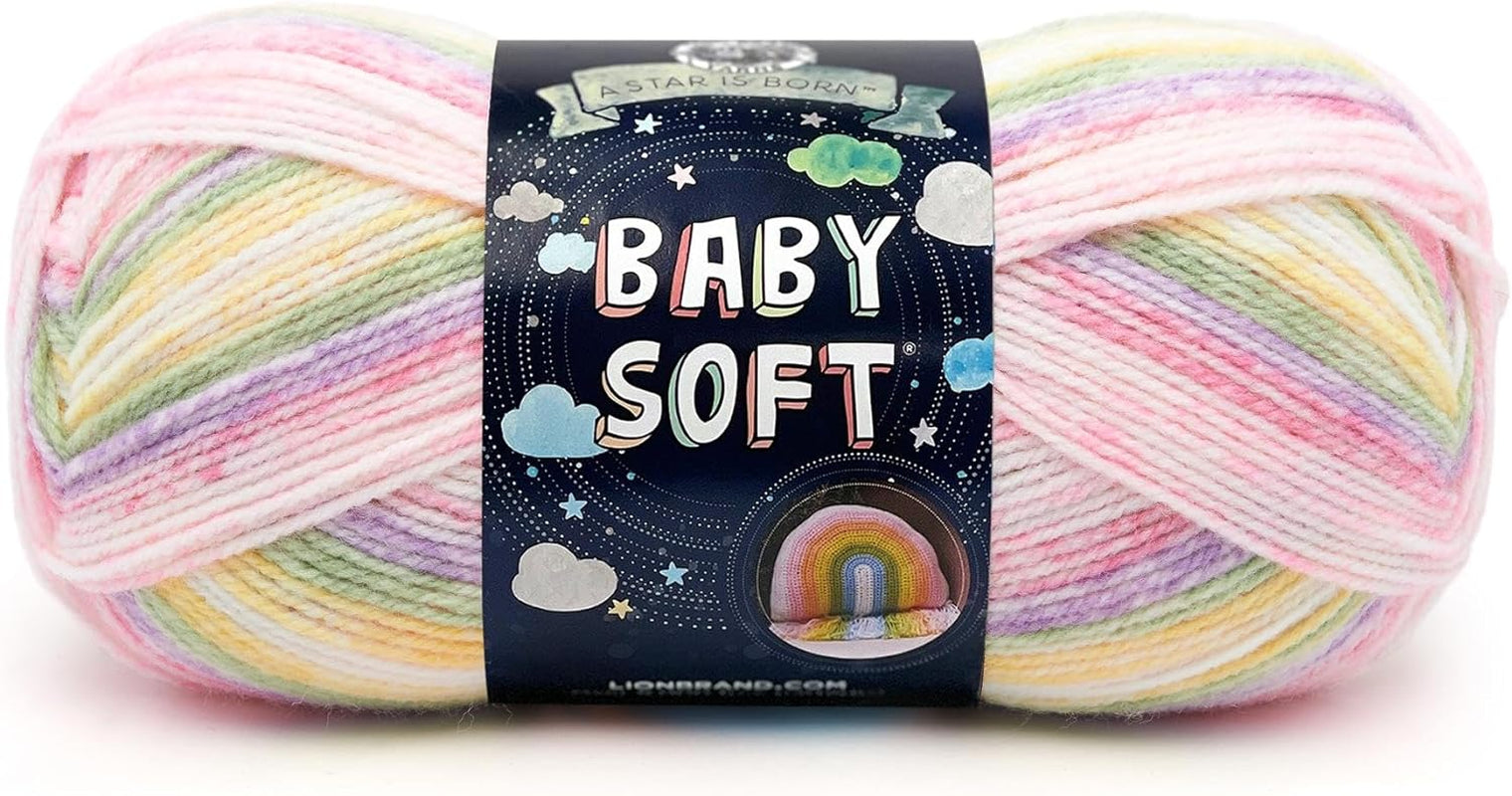 (1 Skein) Babysoft Baby Yarn Yarn, White