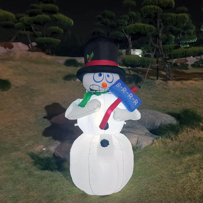 8FT High Christmas Inflatables Outdoor Snowman Giant Yard Party Decoration (Giant Snowman)