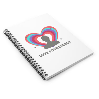 Aura Silhouette Love Gradient | Spiral Journal Notebook for Notes & Doodles | Galentine’s & Back to School | Y2K Aesthetic