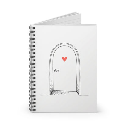 Arched Doorway Doodle | Spiral Journal Notebook for Notes & Lists | Back to School Gift for Students & Book Lovers | Irony Boho