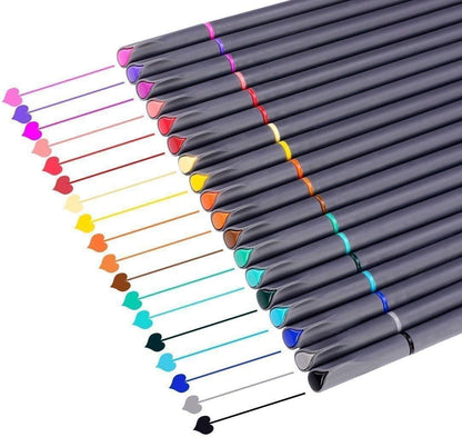 Journal Planner Pens Colored Pens Fine Point Markers Fine Tip Drawing Pens Fineliner Pen for Bullet Journaling Writing Note Taking Calendar Coloring Art Office School Supplies, 18-Pack