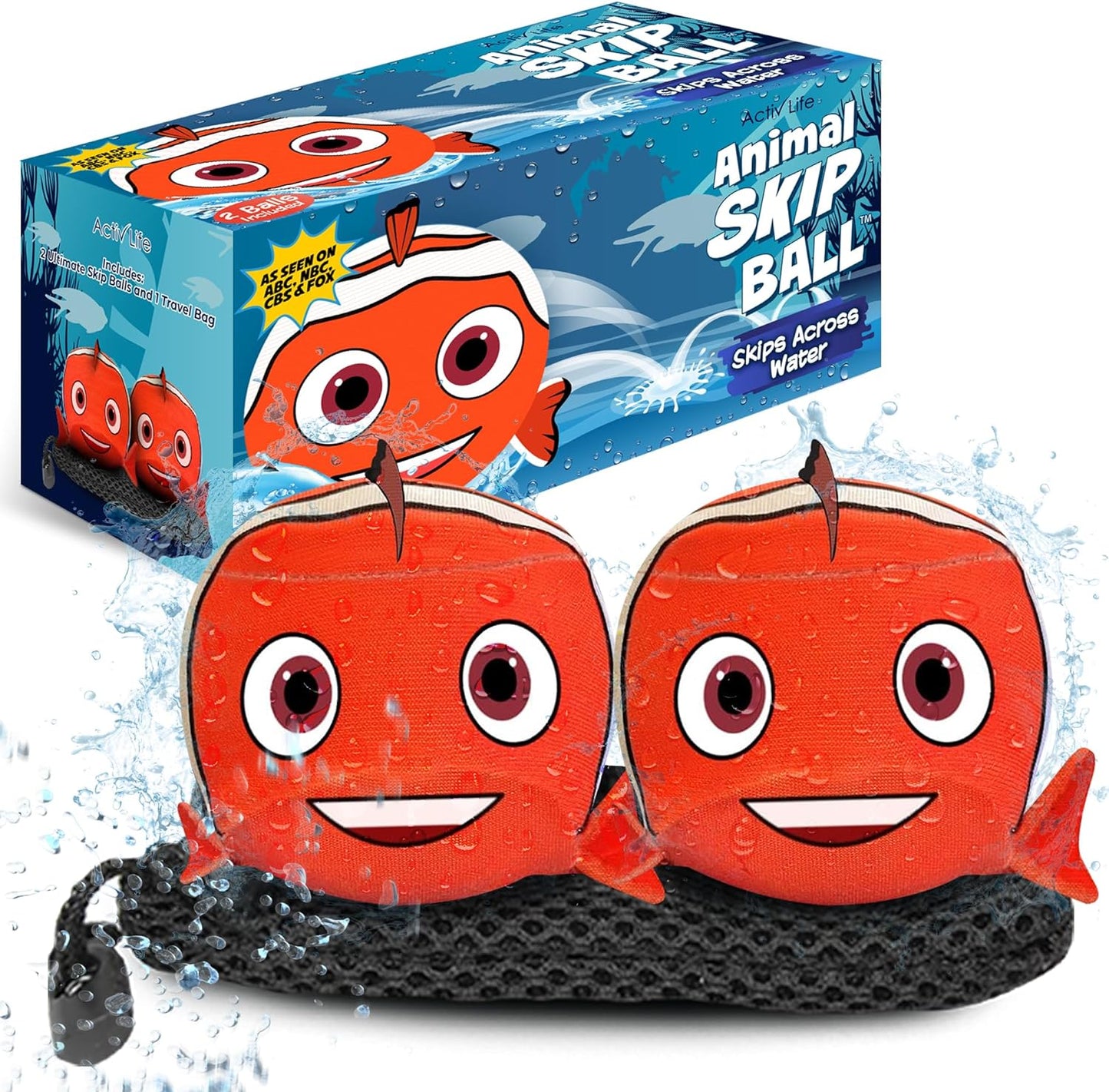 the Ultimate Skip Ball – Water Bouncing Ball (2 Pack) Create Lasting Memories with Your Friends & Family at the Beach, Lake or Pool - Great for All Ages