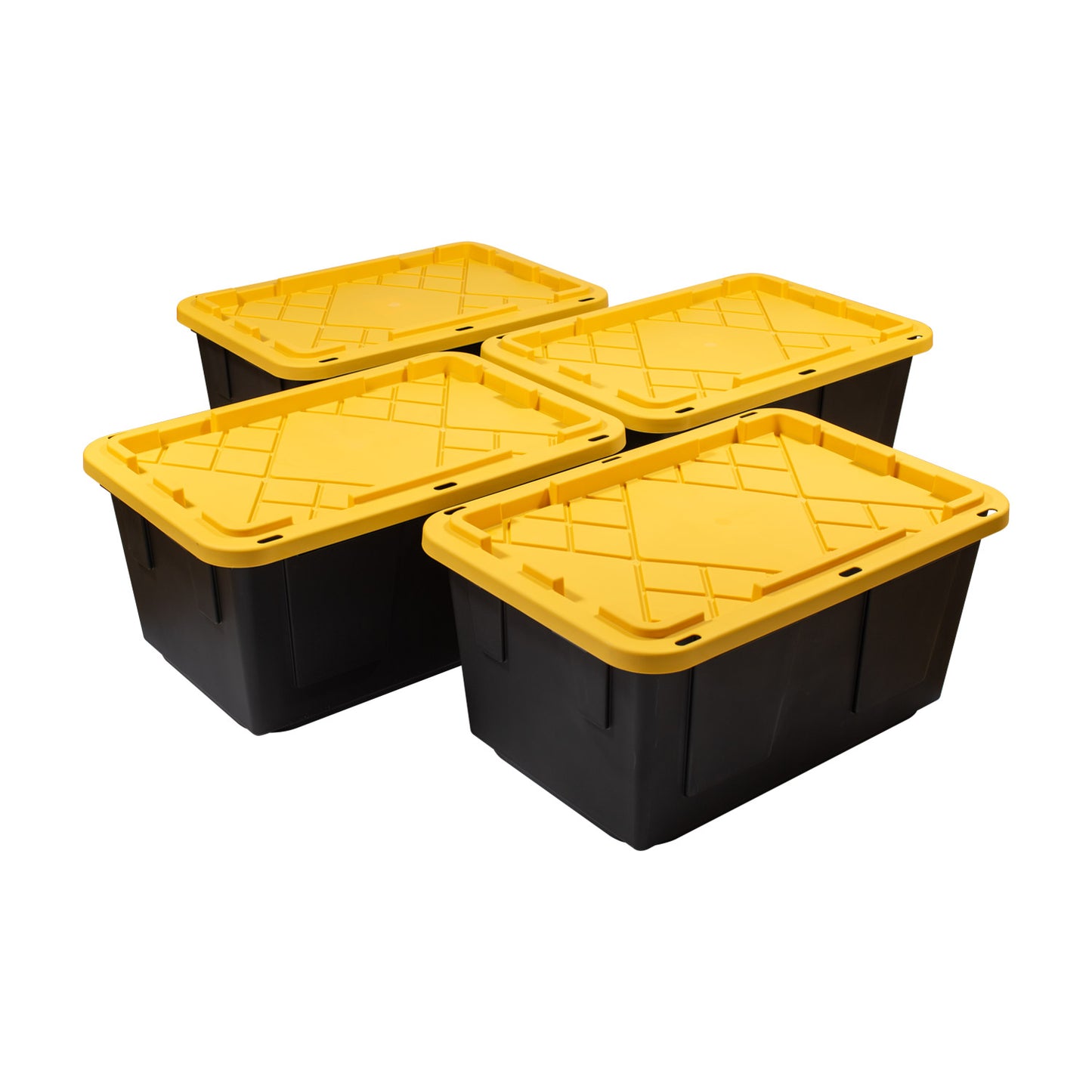 27 Gallon Storage Bin, 4-Pack