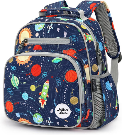 Toddler Backpack for Girls and Boys 2-4, Preschool Kindergarten Backpack, Cute Kids Backpacks for Boys（Galaxy Lightgray）