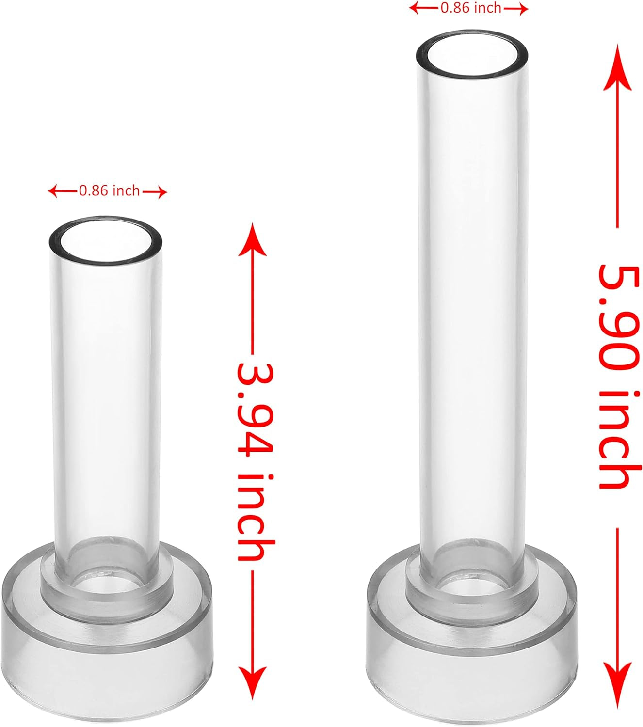 Taper Candle Mold Set-2Pc Pillar Candle Molds -Perfect for Making Emergency Candles, Chime Candles, Table Candles-30 Ft. of Wick, a Mold Sealer and 2 Candle Wick Clips Included as a Gift.