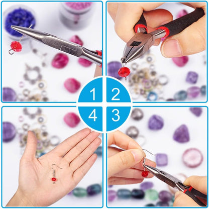 Jewelry Making Supplies Kit - Jewelry Repair Tool with Accessories Jewelry Pliers Jewelry Findings and Beading Wires for Adults and Beginners