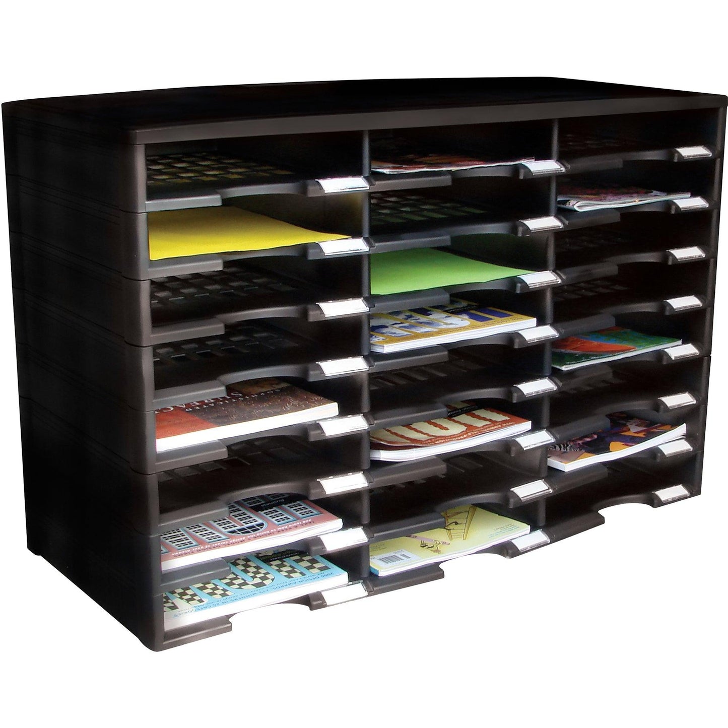 24 Compartment Literature Organizer - Loomini